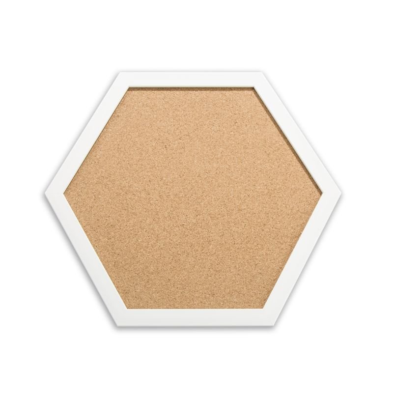 M11 六邊形塑料框軟木告示板